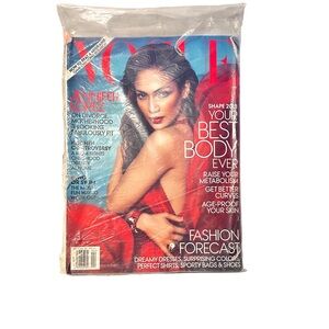 Vogue 2012 April Vintage Magazine Jennifer Lopez JLo Unopened Plastic Sleeve